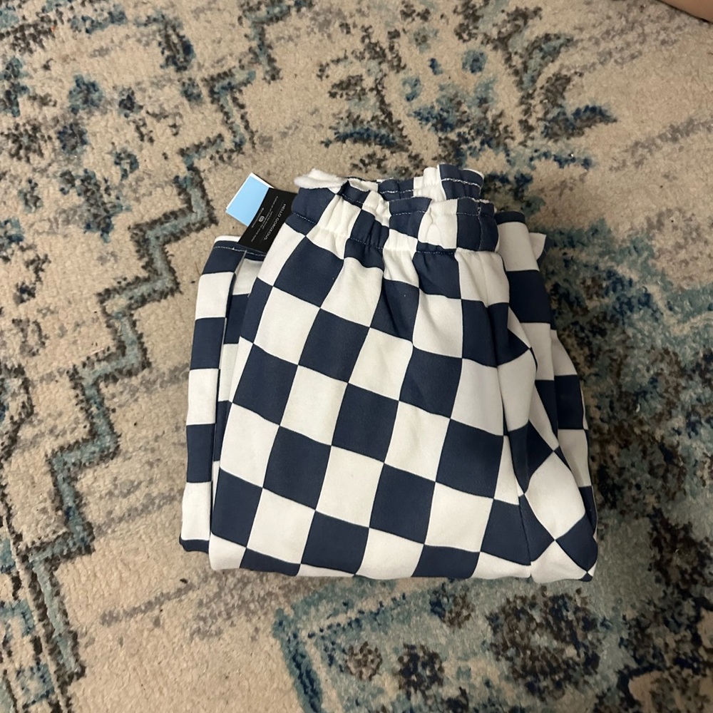 Checkered sweatpants